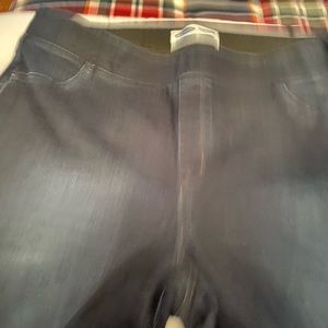 Pull on dark wash jeans